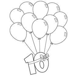 Balloon (Objects) coloring page #184796 to print and color