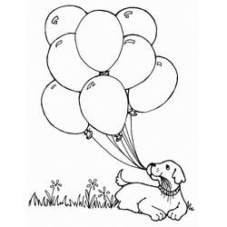 Balloon (Objects) coloring page #184803 to print and color