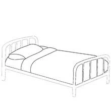Bed (Objects) coloring page #167823 to print and color