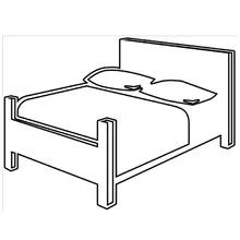 Bed (Objects) coloring page #167825 to print and color
