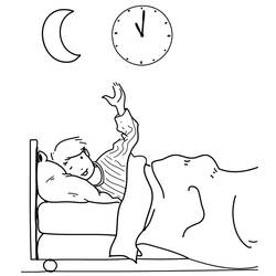 Bed (Objects) coloring page #167846 to print and color