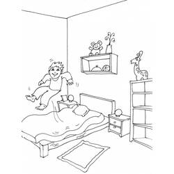 Bed (Objects) coloring page #167849 to print and color