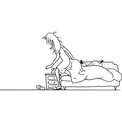 Bed (Objects) coloring page #167915 to print and color