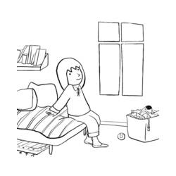 Bed (Objects) coloring page #167928 to print and color