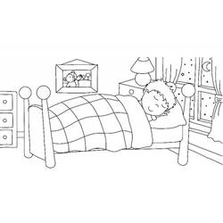 Bed (Objects) coloring page #168030 to print and color