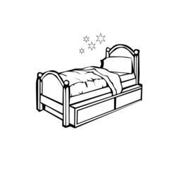 Bed (Objects) coloring page #168111 to print and color