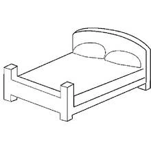 Bed (Objects) coloring page #168114 to print and color
