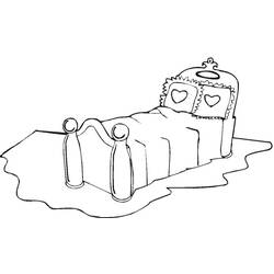 Bed (Objects) coloring page #168116 to print and color