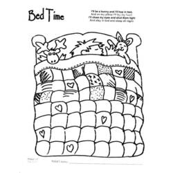 Bed (Objects) coloring page #168117 to print and color