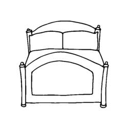 Bed (Objects) coloring page #168119 to print and color
