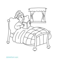 Bed (Objects) coloring page #168125 to print and color