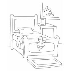 Bed (Objects) coloring page #168128 to print and color
