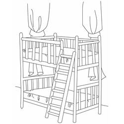 Bed (Objects) coloring page #168143 to print and color