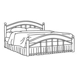 Bed (Objects) coloring page #168144 to print and color