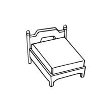 Bed (Objects) coloring page #168163 to print and color
