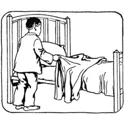 Bed (Objects) coloring page #168172 to print and color