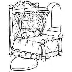 Bed (Objects) coloring page #168173 to print and color