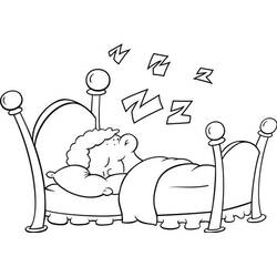 Bed (Objects) coloring page #168229 to print and color
