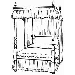 Bed (Objects) coloring page #188160 to print and color