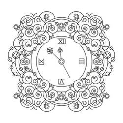 Clock (Objects) coloring page #172809 to print and color