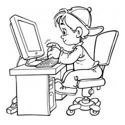 Computer (Objects) coloring page #179608 to print and color