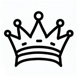 Crown (Objects) coloring page #195941 to print and color