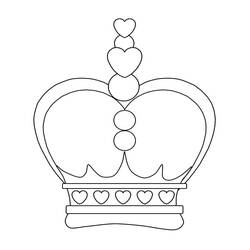 Crown (Objects) coloring page #195958 to print and color