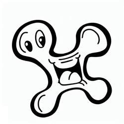 Dog Bone (Objects) coloring page #189689 to print and color