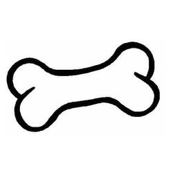 Dog Bone (Objects) coloring page #189693 to print and color