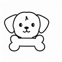 Dog Bone (Objects) coloring page #189707 to print and color