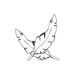 Feather (Objects) coloring page #212617 to print and color