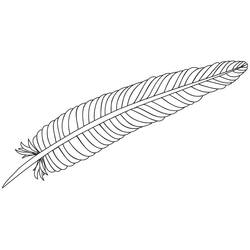 Feather (Objects) coloring page #212623 to print and color