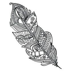 Feather (Objects) coloring page #212630 to print and color