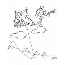 Kite (Objects) coloring page #168305 to print and color