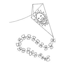 Kite (Objects) coloring page #168308 to print and color