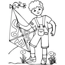 Kite (Objects) coloring page #168311 to print and color