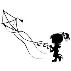 Kite (Objects) coloring page #168315 to print and color