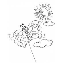 Kite (Objects) coloring page #168322 to print and color