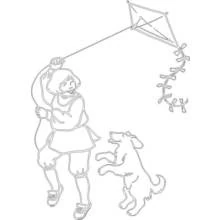 Kite (Objects) coloring page #168405 to print and color
