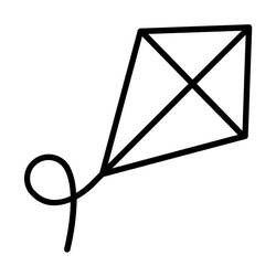 Kite (Objects) coloring page #207271 to print and color