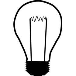 Light bulb (Objects) coloring page #119377 to print and color