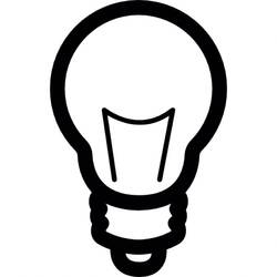 Light bulb (Objects) coloring page #119391 to print and color