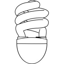 Light bulb (Objects) coloring page #119518 to print and color