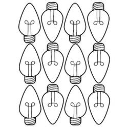 Light bulb (Objects) coloring page #119618 to print and color