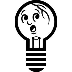 Light bulb (Objects) coloring page #119659 to print and color
