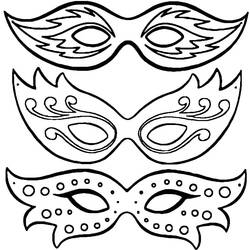 Mask (Objects) coloring page #120477 to print and color