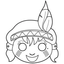 Mask (Objects) coloring page #120489 to print and color