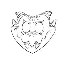 Mask (Objects) coloring page #120536 to print and color