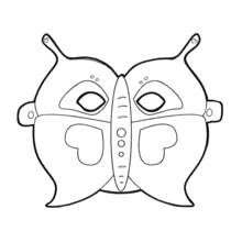 Mask (Objects) coloring page #120676 to print and color