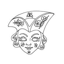 Mask (Objects) coloring page #120767 to print and color